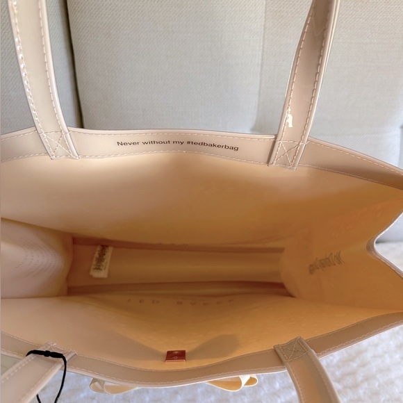 NWT, Ted Baker Dusty Pink Bow Detail Large Icon Tote Bag - Picture 7 of 7
